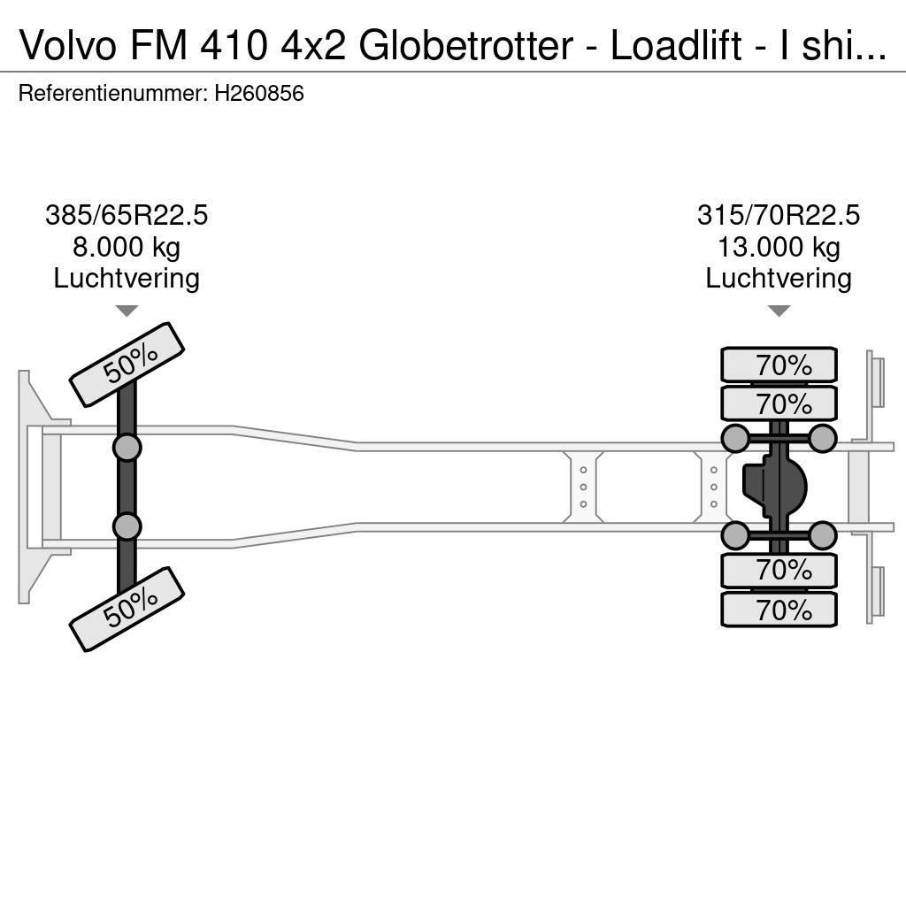 Volvo FM 410 4x2 Globetrotter - Loadlift - I shift - Eur Pritsche & Plane