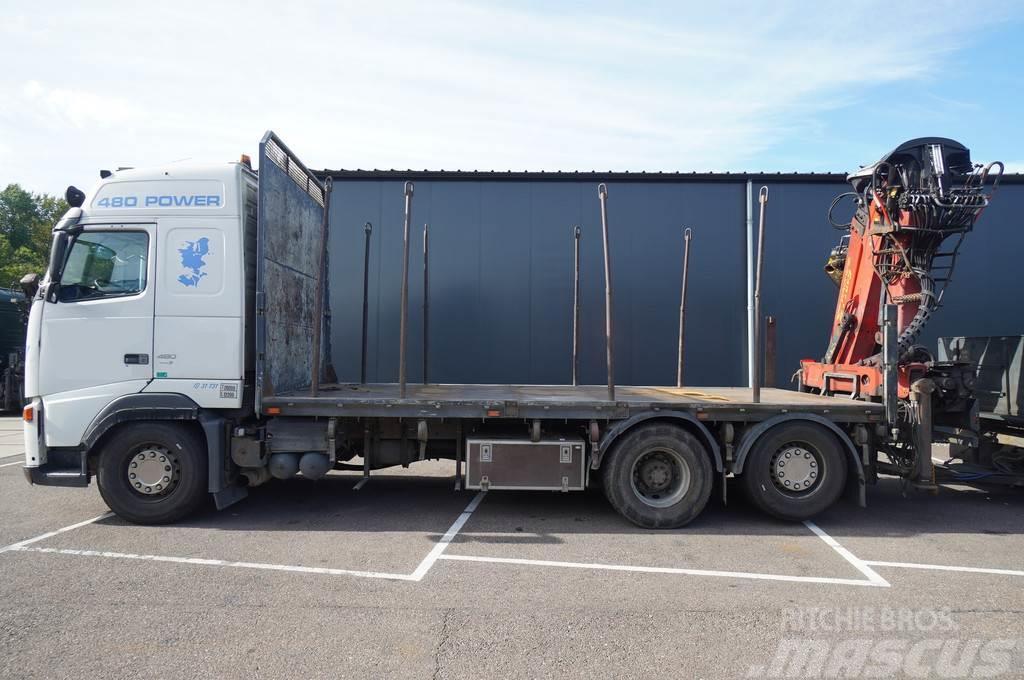 Volvo FH480 6X2 MANUAL TIMBER TRANSPORT COMBI WITH TRAIL All-Terrain-Krane