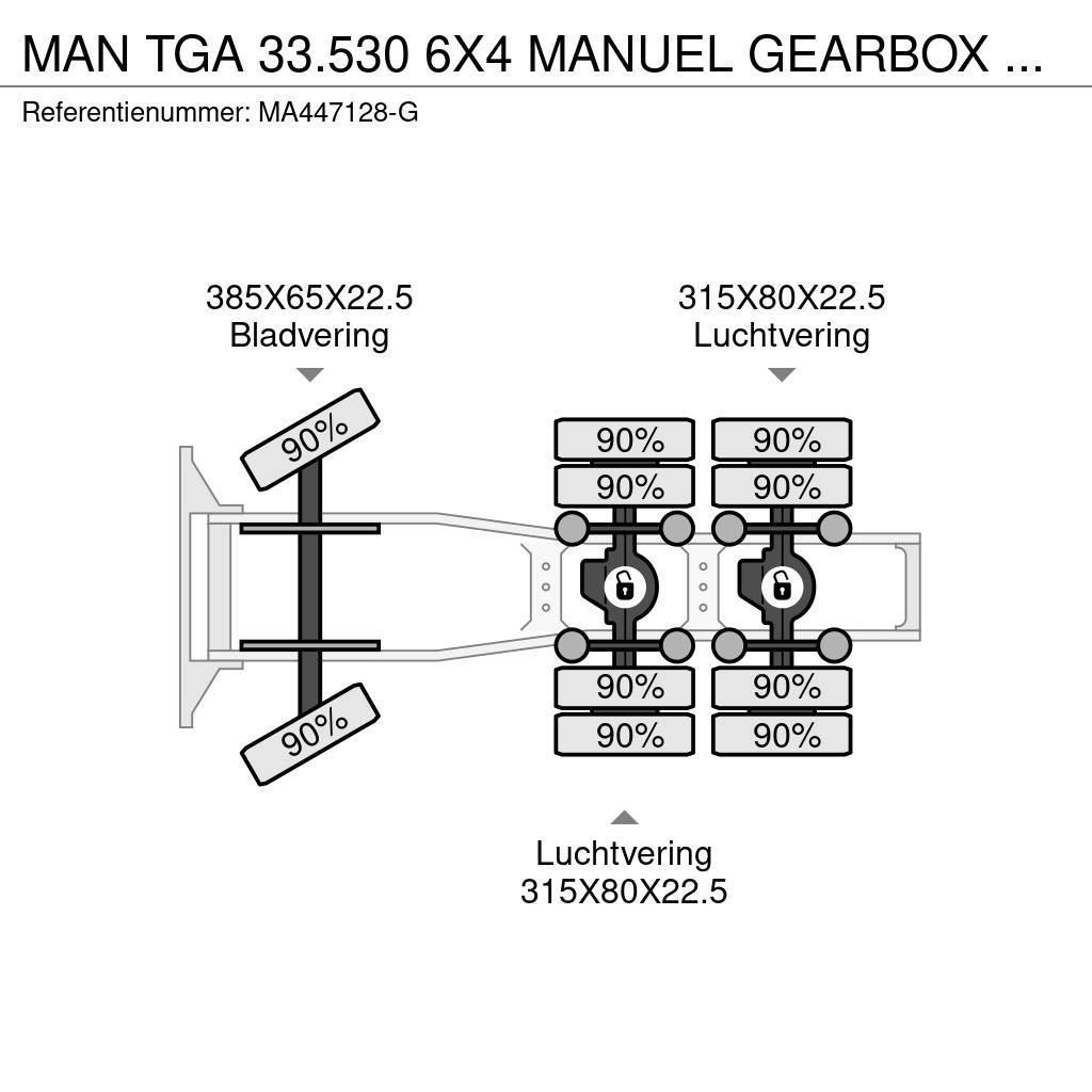 MAN TGA 33.530 6X4 MANUEL GEARBOX 70 TON Sattelzugmaschinen