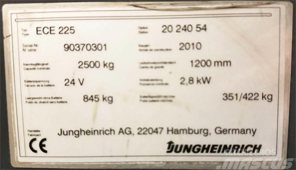Jungheinrich ECE 225 - 2.400 MM GABELN - 2 EUROPALETTEN Minibagger < 7t