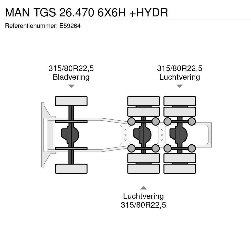 MAN TGS 26.470 6X6H +HYDR Sattelzugmaschinen