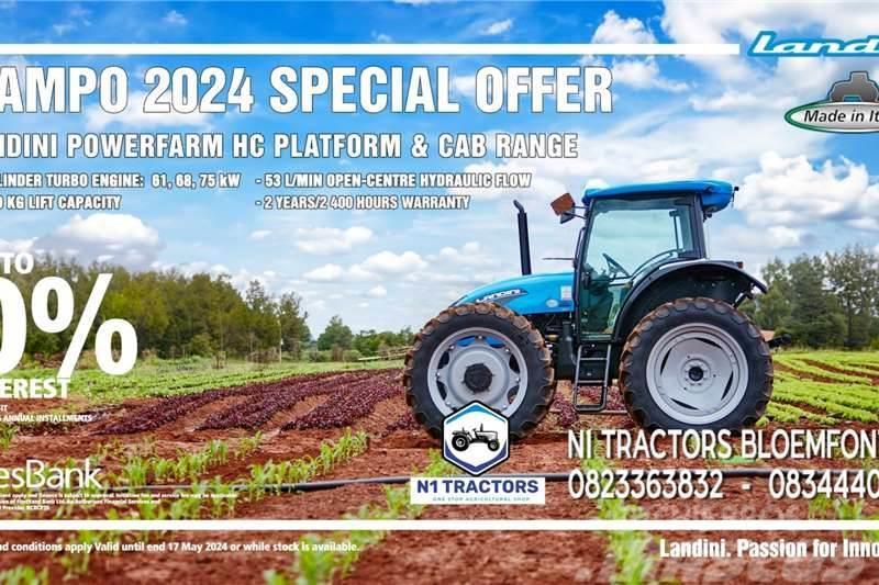 Landini NAMPO 2024 SPECIAL POWERFARM PLAT AND CAB RANGE Traktoren