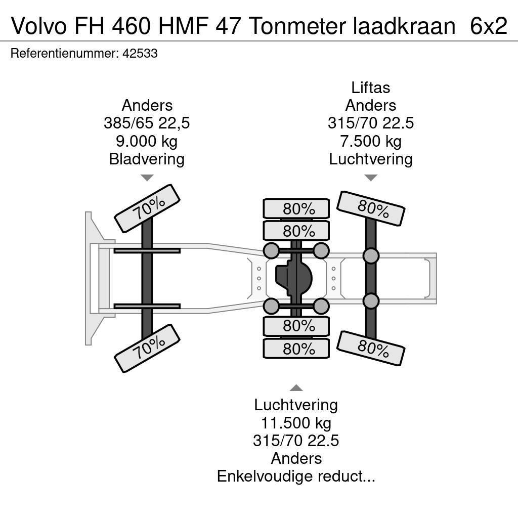 Volvo FH 460 HMF 47 Tonmeter laadkraan Sattelzugmaschinen