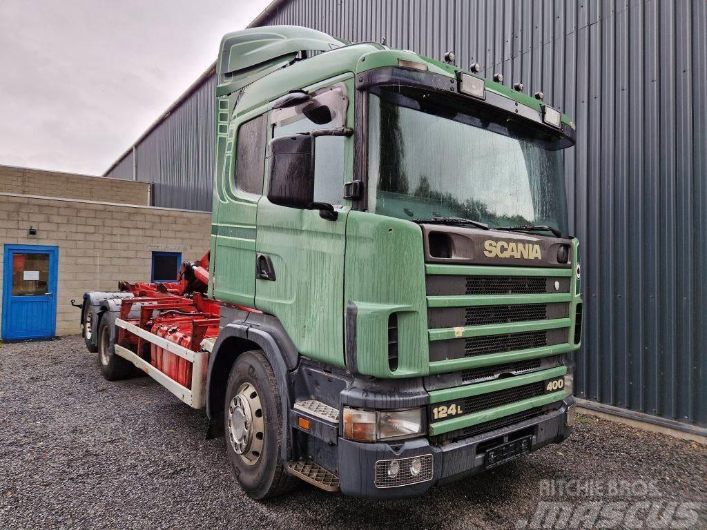 Scania R124-400 6x2 / FREINS TAMBOURS / DRUM BRAKES Abrollkipper