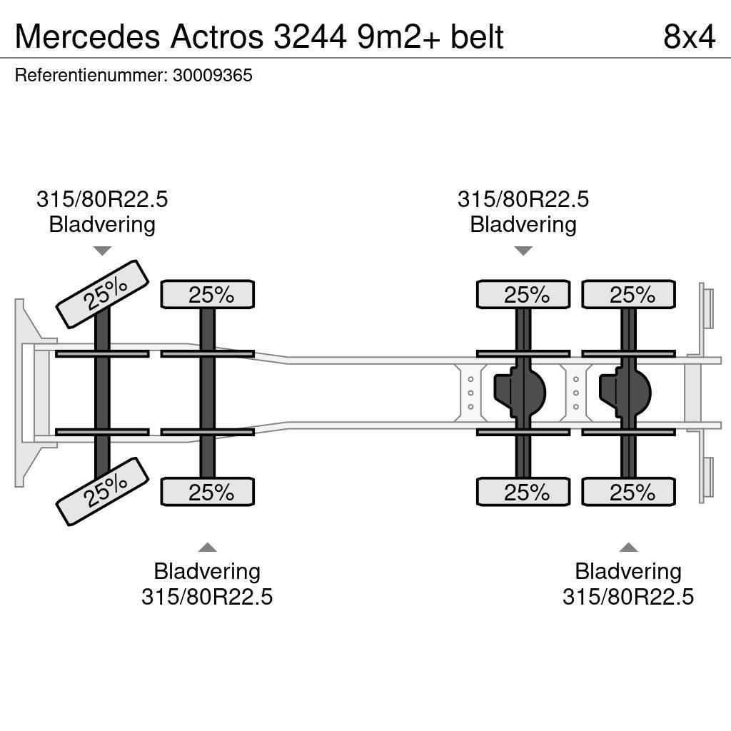 Mercedes-Benz Actros 3244 9m2+ belt Betonmischer