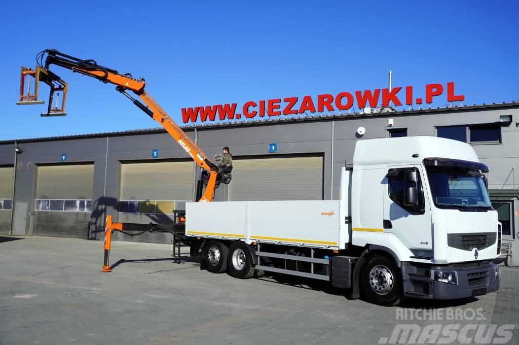 Renault Premium 460 DXI EEV 6x2, crane Atlas 2900 kg on 6m Kranwagen