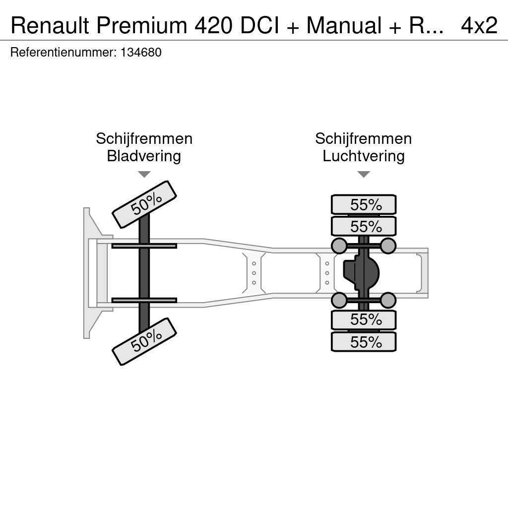 Renault Premium 420 DCI + Manual + Retarder Sattelzugmaschinen
