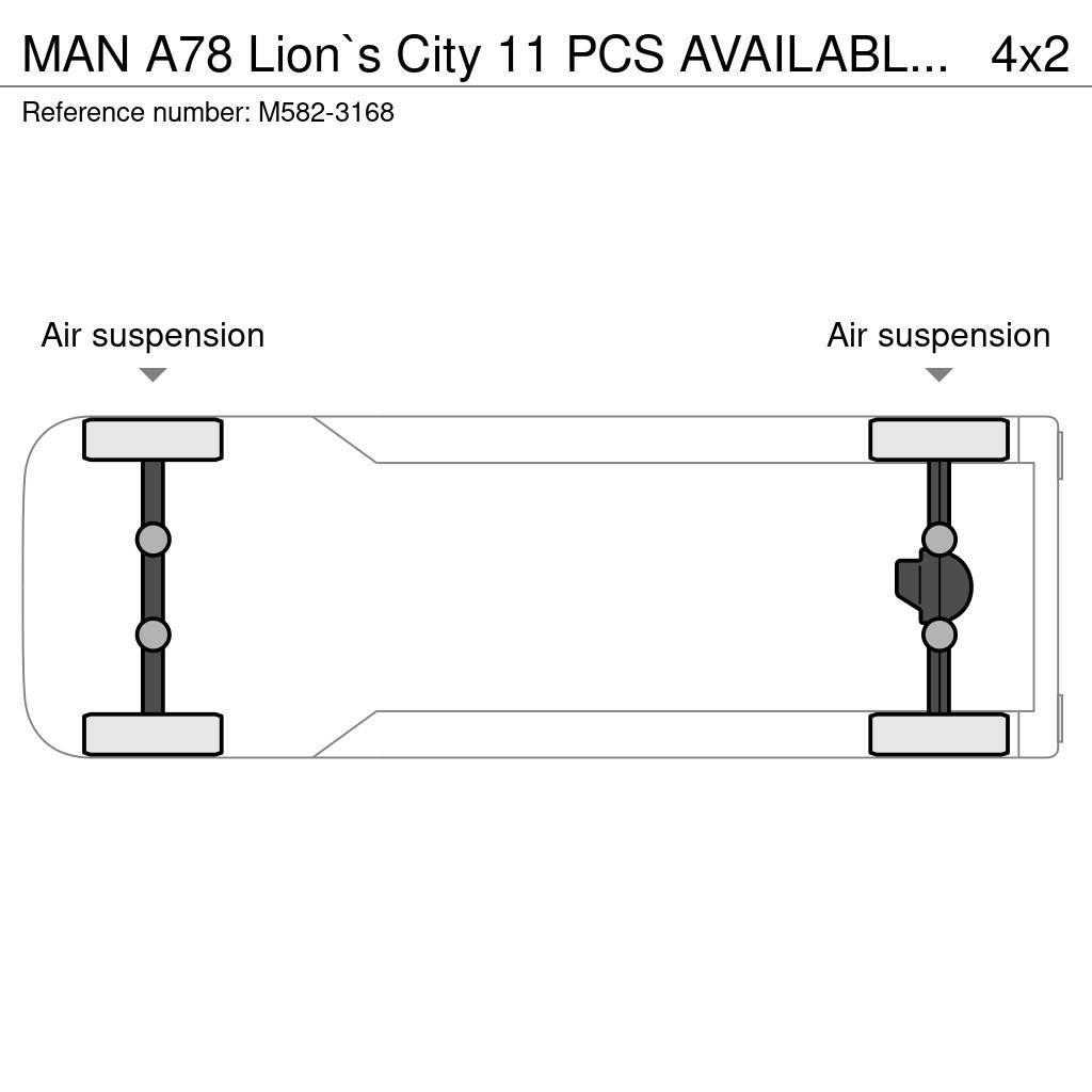 MAN A78 Lion`s City 11 PCS AVAILABLE / EURO EEV / 30 S Stadtbusse
