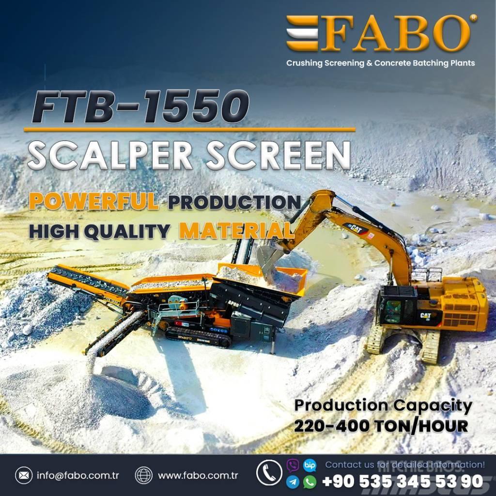 Fabo FTB 1550 Scalping Screener Apron/Belt Feeder Stock Mobile Siebanlagen