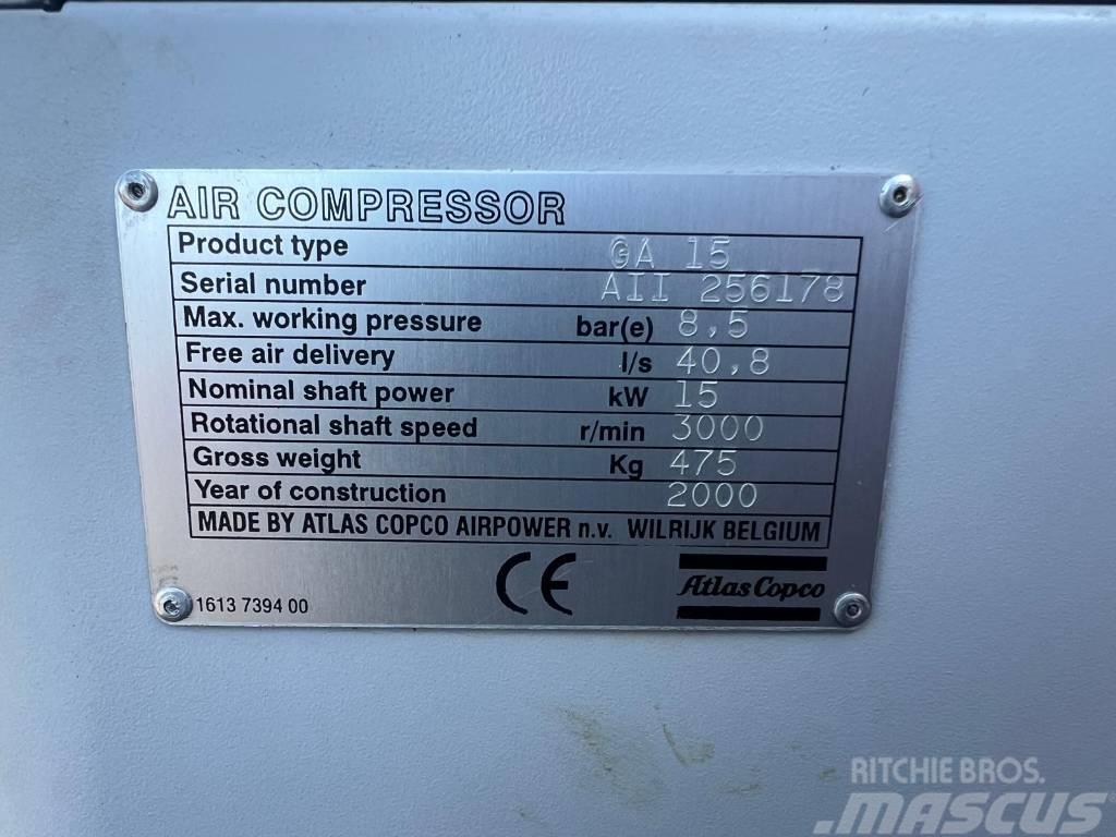 Atlas Copco Compressor, Kompressor GA 15 FF Kompressoren