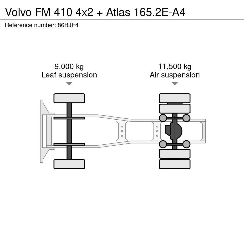 Volvo FM 410 4x2 + Atlas 165.2E-A4 Sattelzugmaschinen