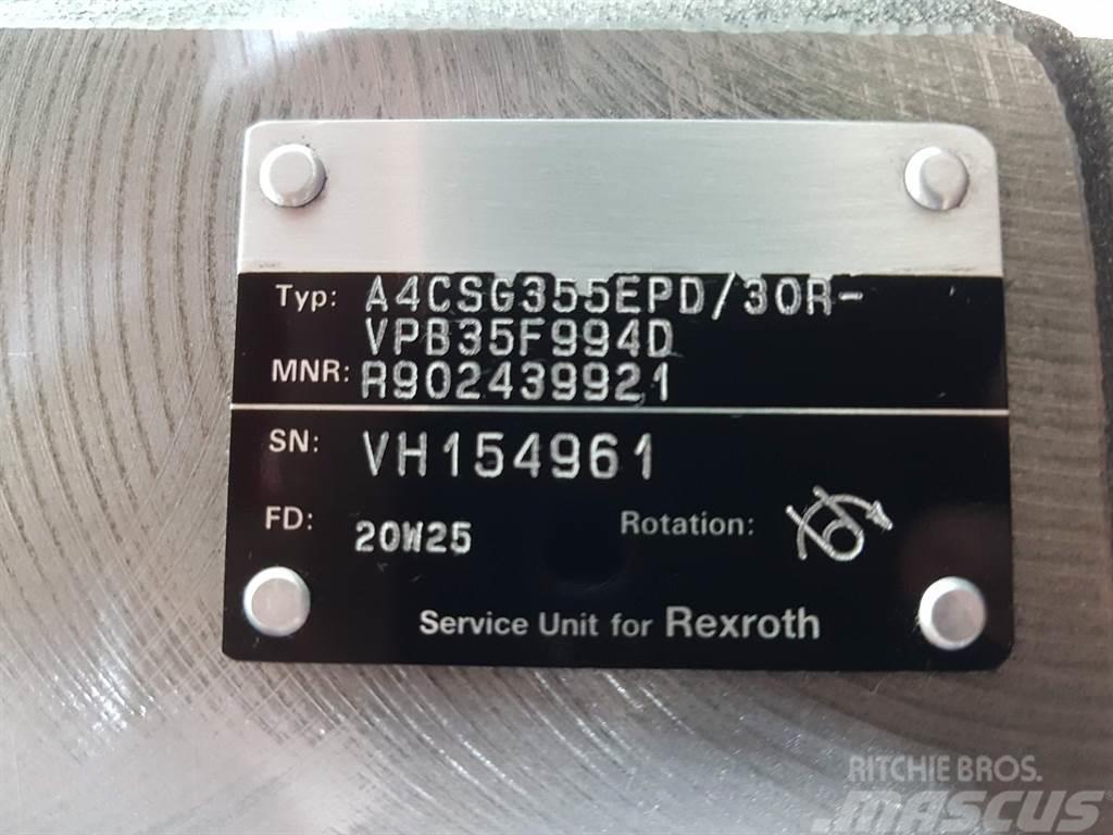 Rexroth A4CSG355EPD/30R - Drive pump/Fahrpumpe/Rijpomp Hydraulik