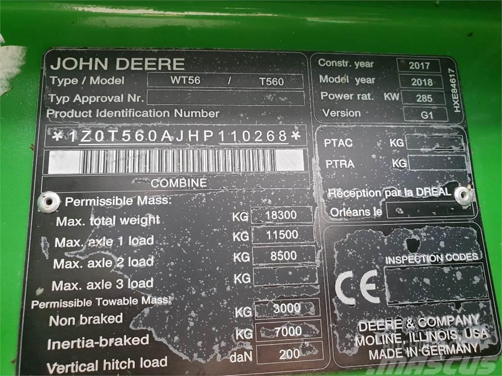 John Deere T560 Mähdrescher