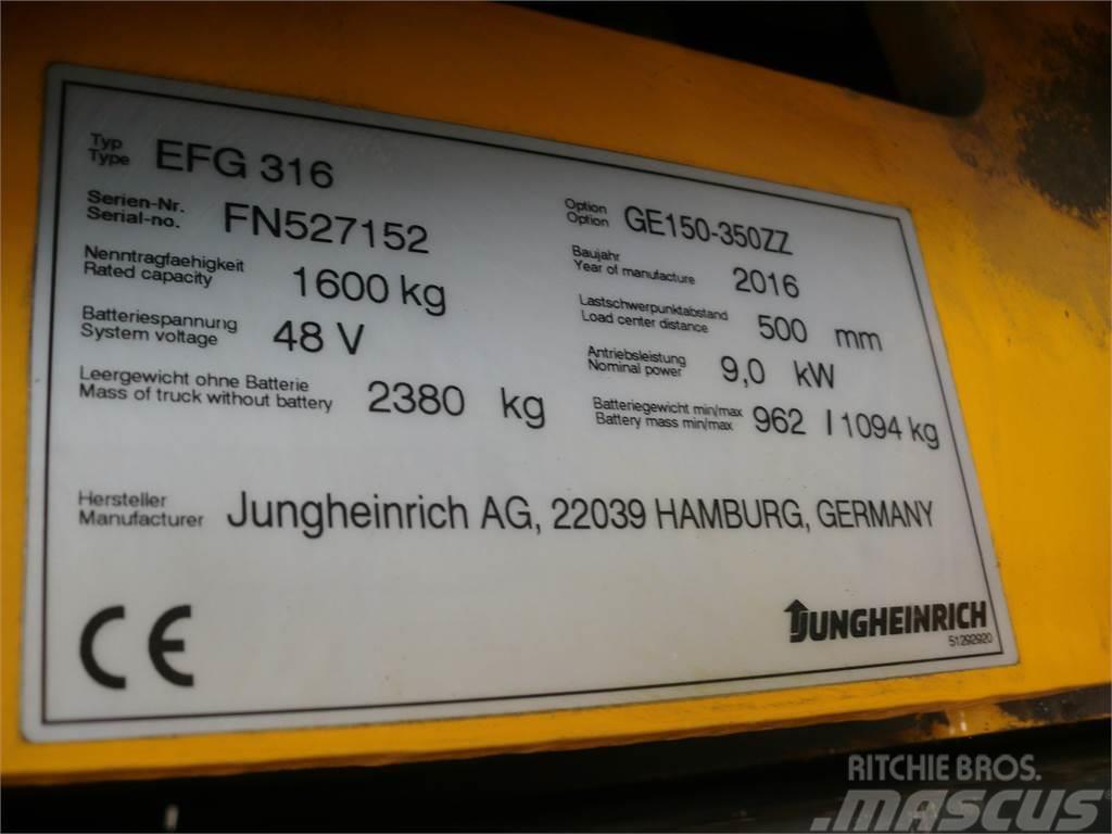 Jungheinrich EFG 316 350 ZT Elektrostapler