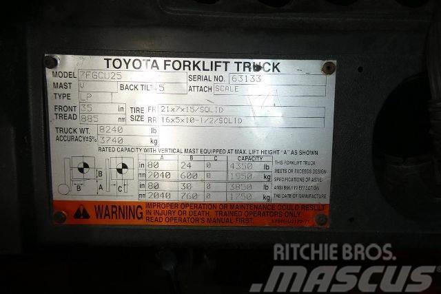 Toyota 7FGCU25 Andere Gabelstapler