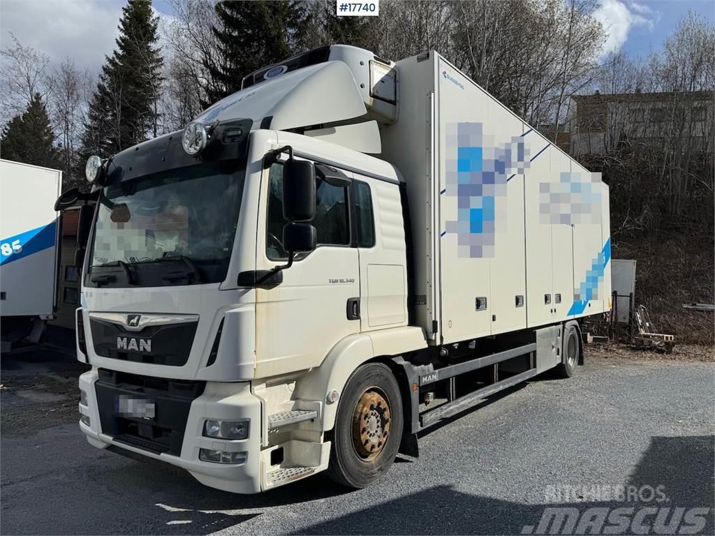MAN TGM 18.340 4x2 box truck w/ Factory new engine. Fu Kofferaufbau