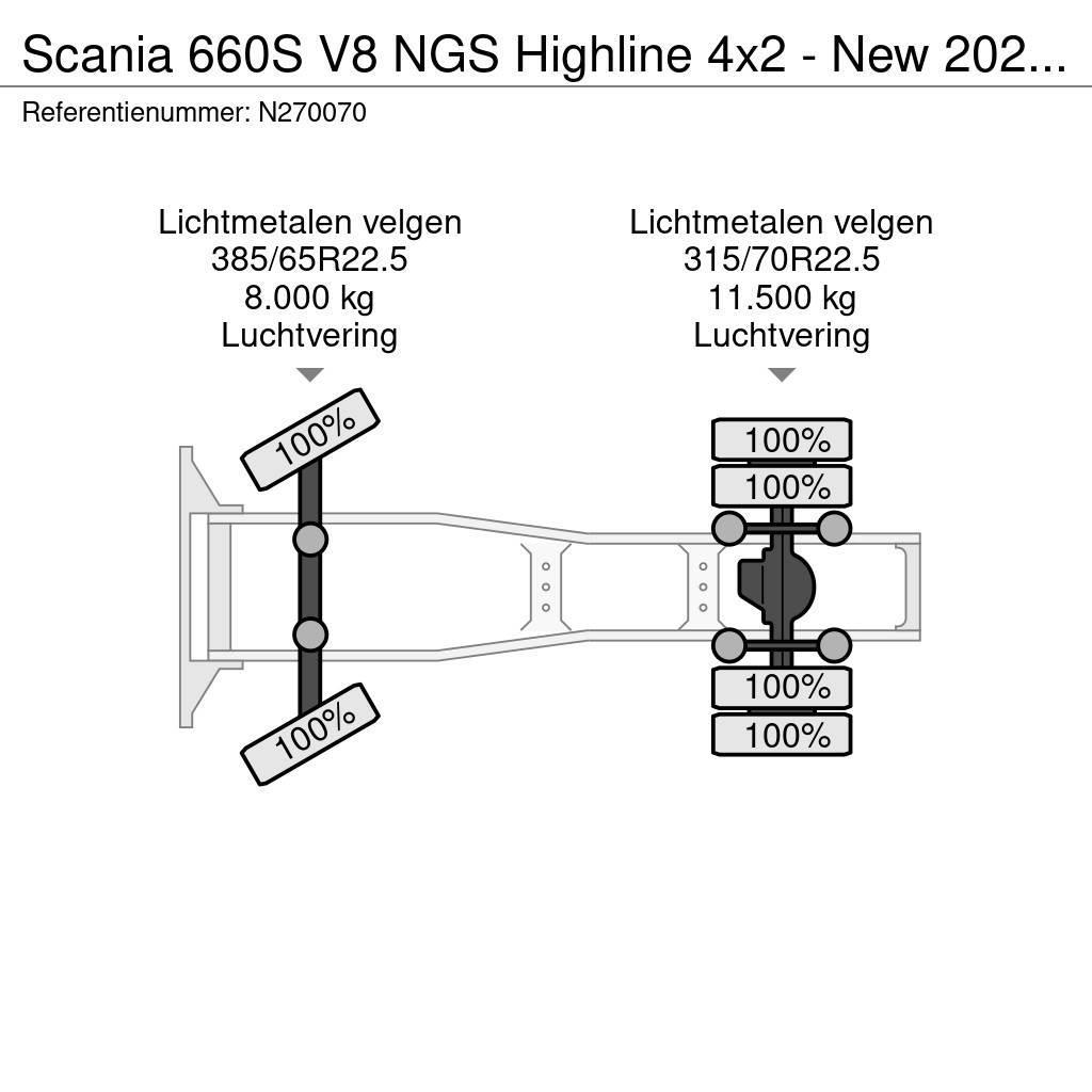 Scania 660S V8 NGS Highline 4x2 - New 2024 - Full spec - Sattelzugmaschinen