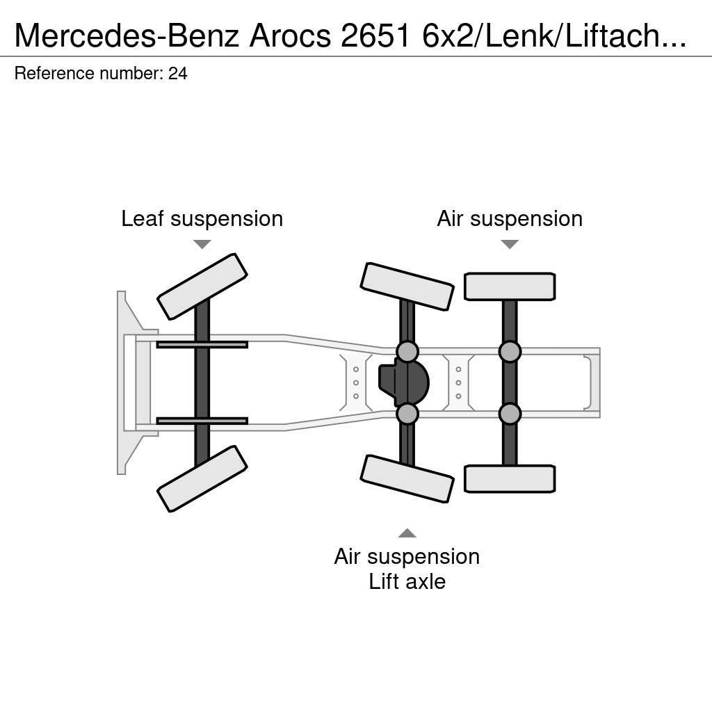 Mercedes-Benz Arocs 2651 6x2/Lenk/Liftachse/ Eu6/282 tkm Sattelzugmaschinen