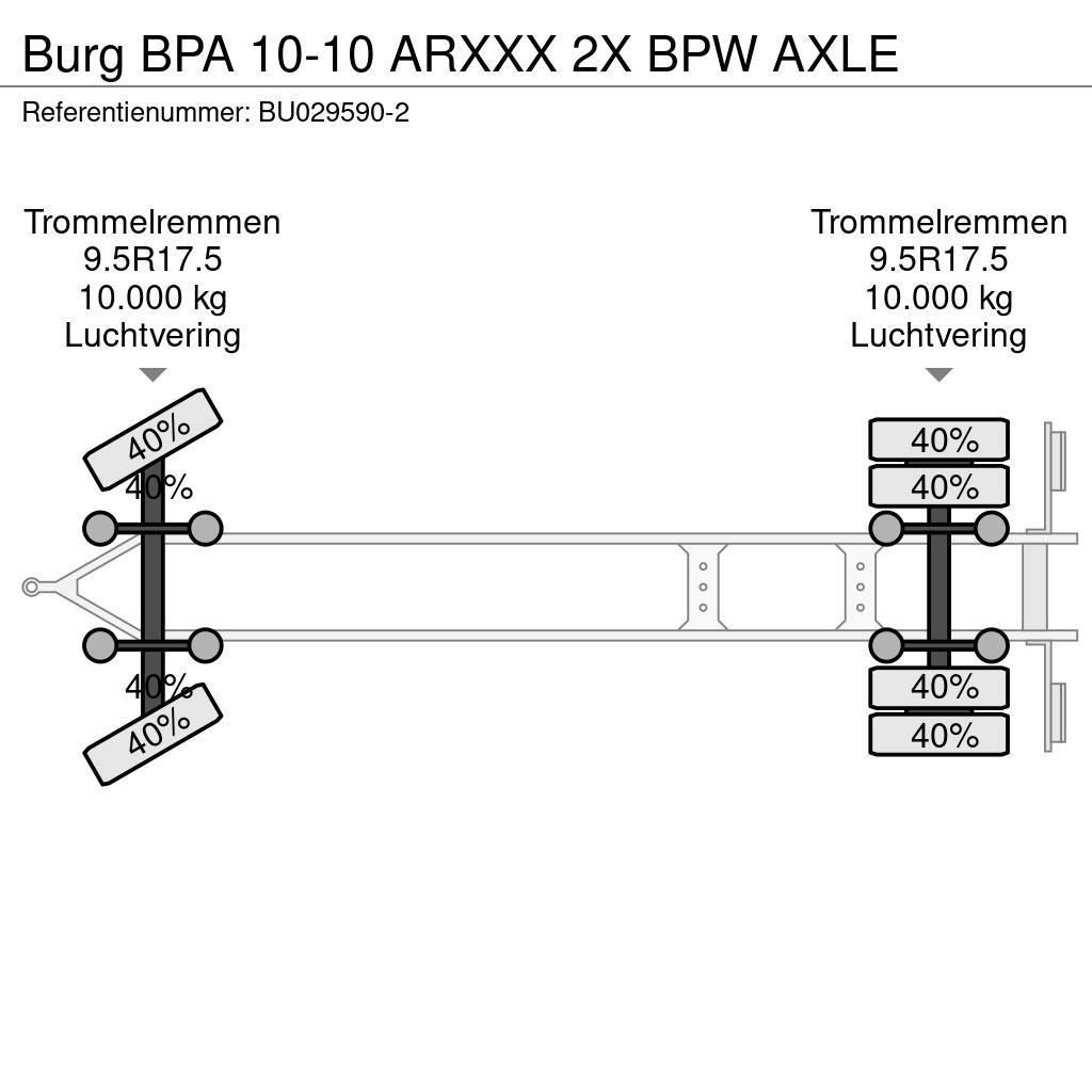 Burg BPA 10-10 ARXXX 2X BPW AXLE Anhänger-Absetzkipper