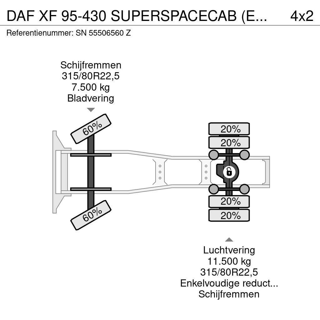 DAF XF 95-430 SUPERSPACECAB (EURO 3 / ZF16 MANUAL GEAR Sattelzugmaschinen