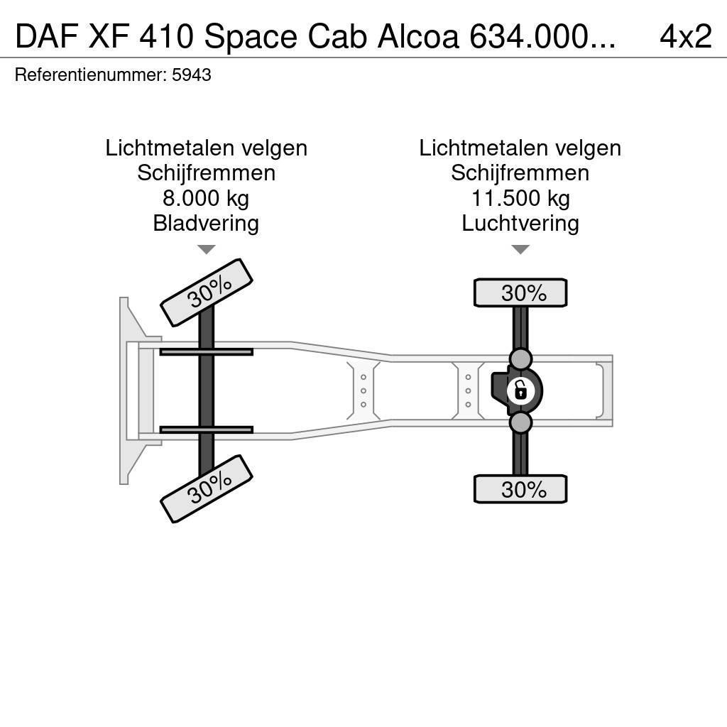 DAF XF 410 Space Cab Alcoa 634.000KM NEW ad-blue pump Sattelzugmaschinen
