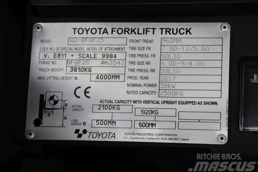 Toyota 02-8FGF25 Gasstapler