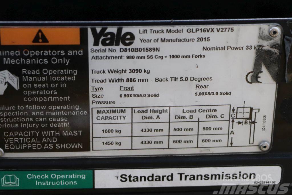 Yale GLP16VX Gasstapler