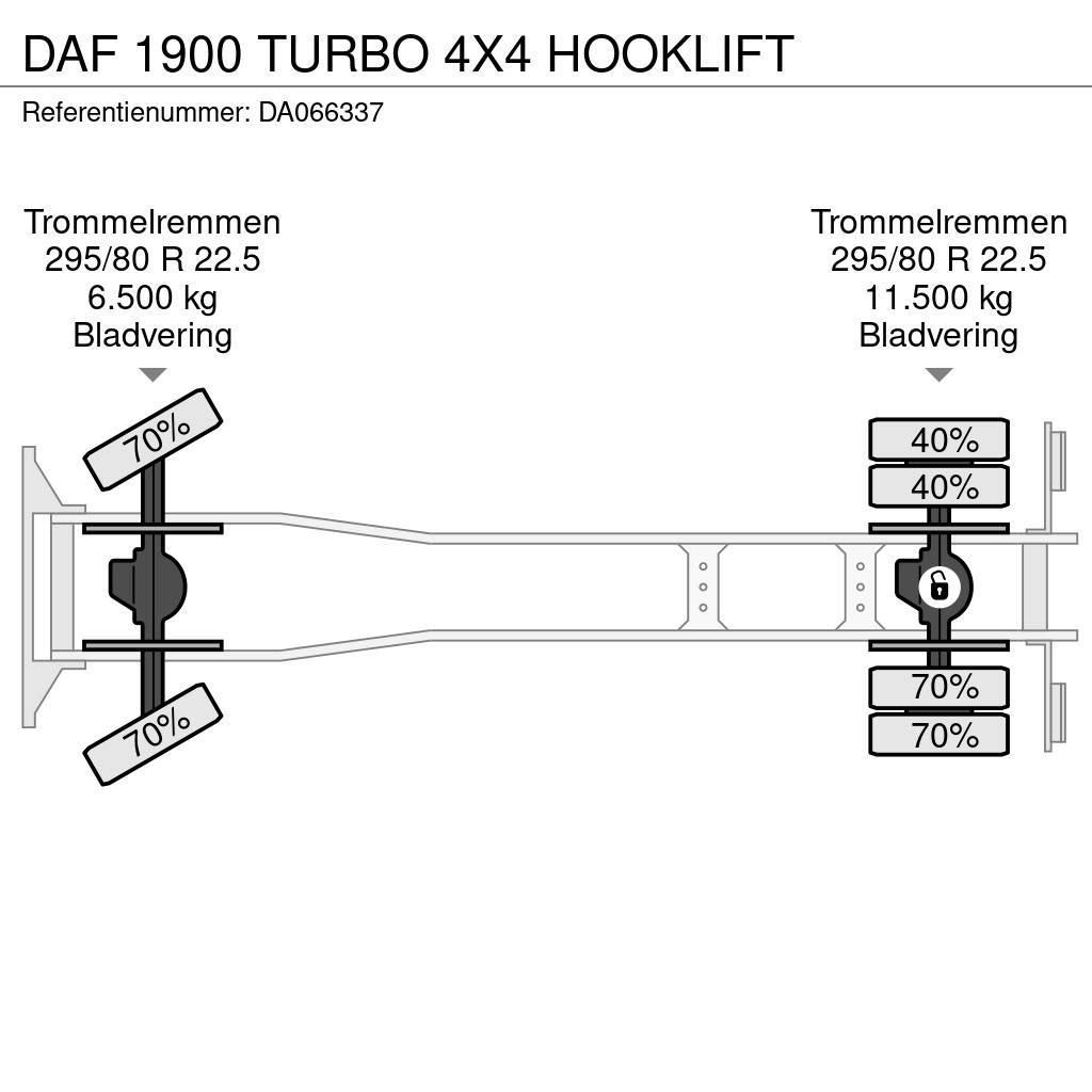 DAF 1900 TURBO 4X4 HOOKLIFT Abrollkipper