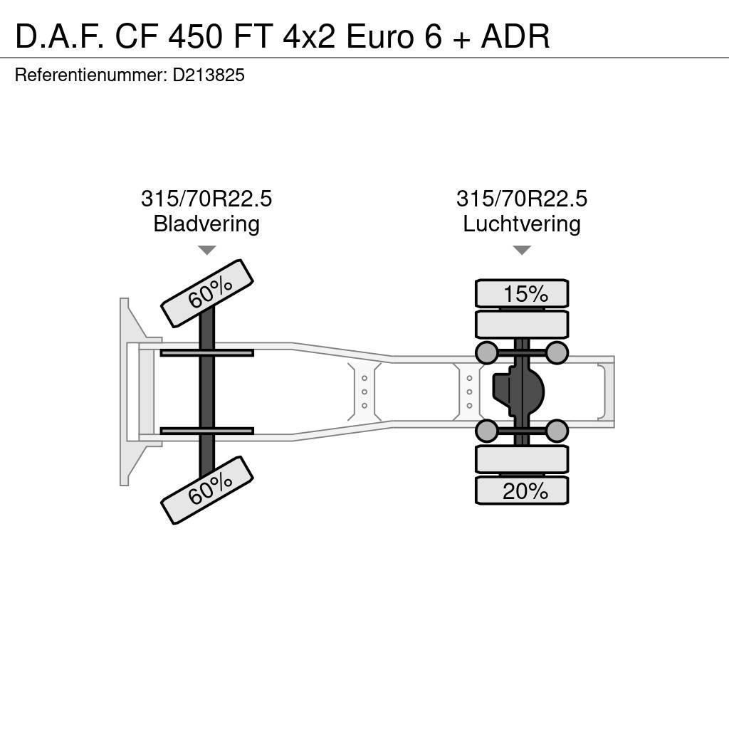 DAF CF 450 FT 4x2 Euro 6 + ADR Sattelzugmaschinen