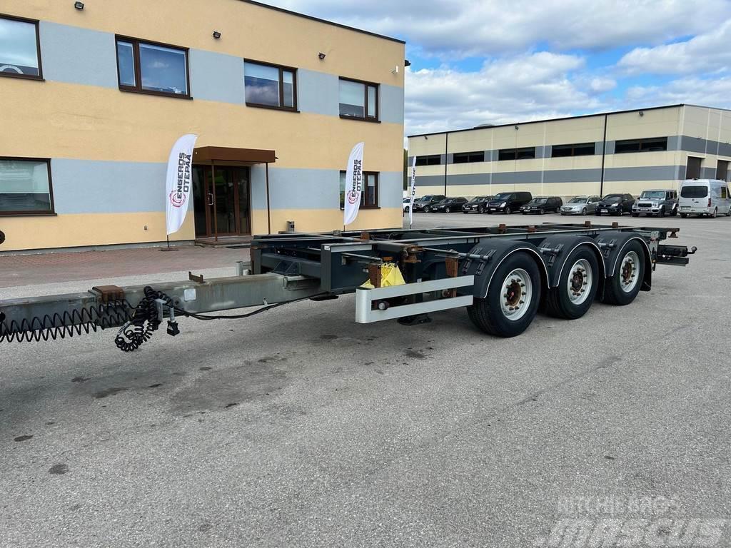 System TRAILER 3-AXLE + LIFTING AXLE Containeranhänger