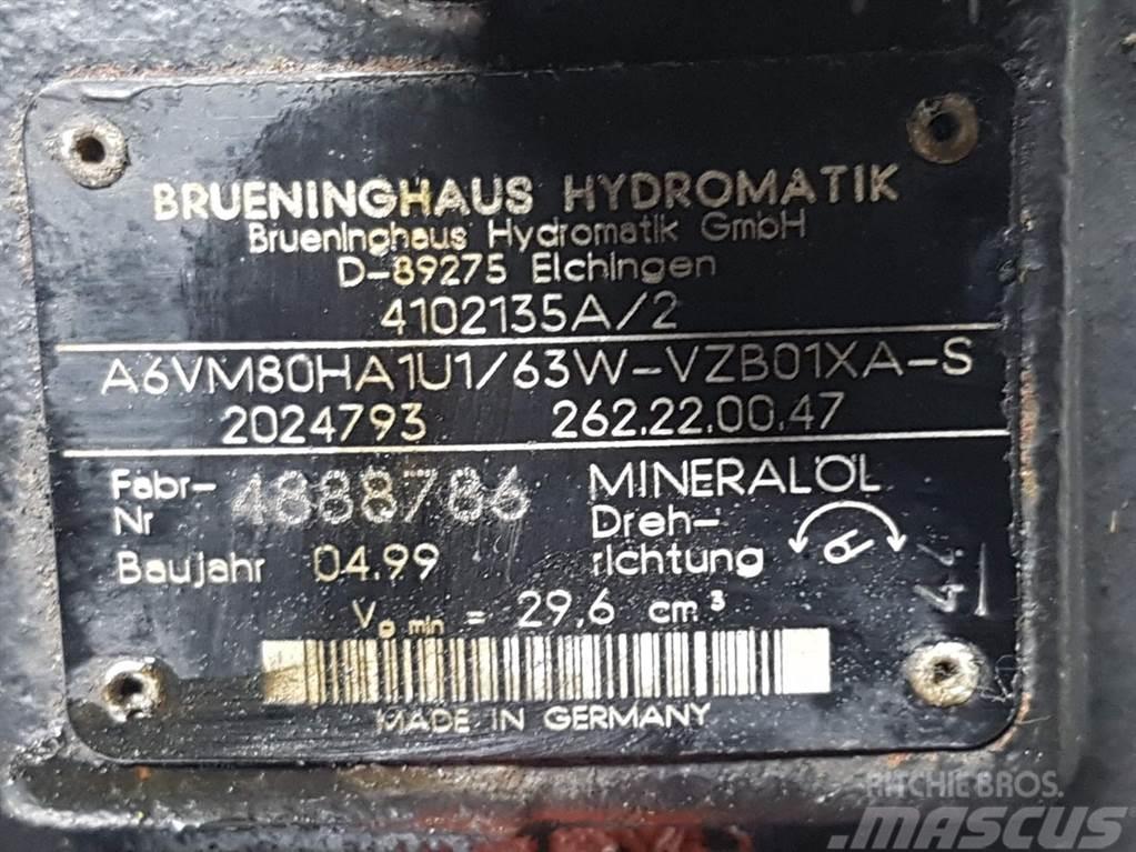 Ahlmann AL75-Brueninghaus A6VM80HA1U1/63W-Drive motor Hydraulik