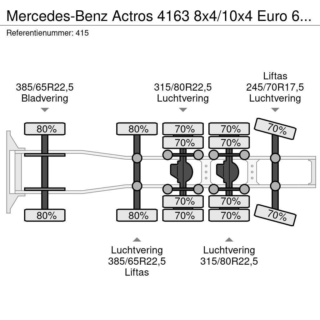 Mercedes-Benz Actros 4163 8x4/10x4 Euro 6 Titan Andockanhanger H Sattelzugmaschinen