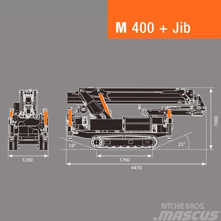 BG Lift M400 Minikraan / Mini-rupskraan / Glaskraan Minikrane