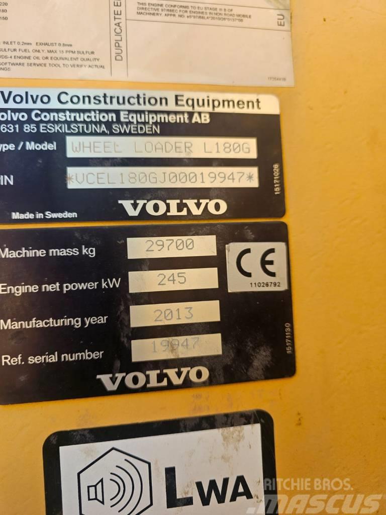 Volvo L180G capacity 6,1 m3 with weight / l150 l180 Radlader