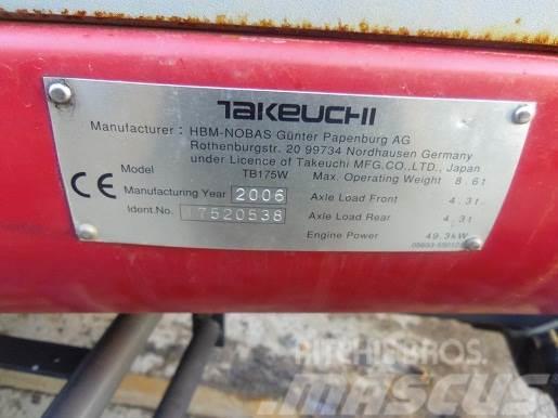 Takeuchi TB175W MINI EXCAVATOR. THIS MACHINE IS FIRE DAMA Minibagger < 7t