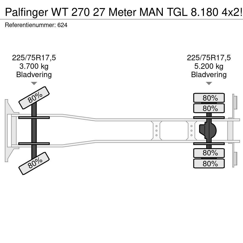Palfinger WT 270 27 Meter MAN TGL 8.180 4x2! LKW-Arbeitsbühnen