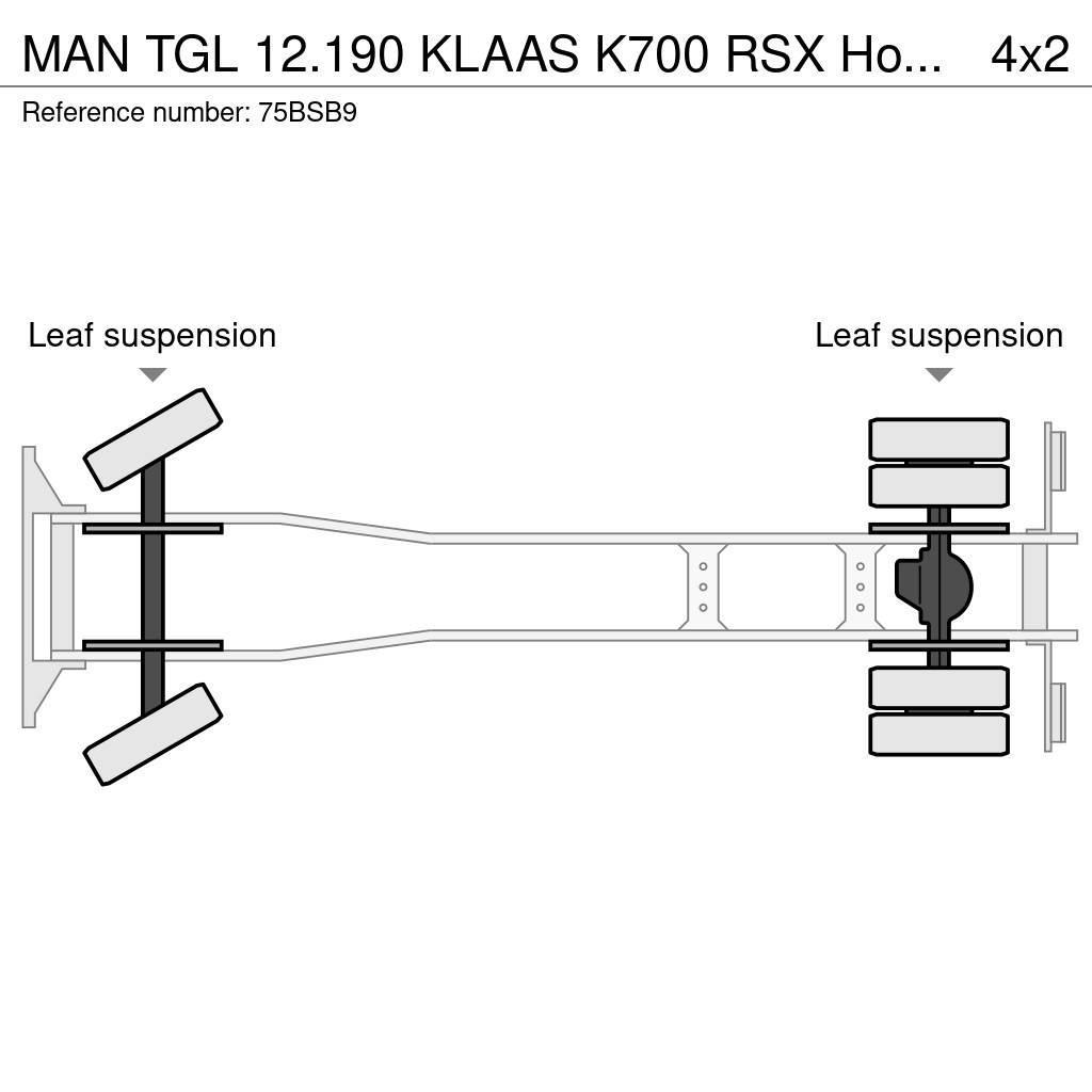 MAN TGL 12.190 KLAAS K700 RSX Hoogwerker bak (487 werk All-Terrain-Krane