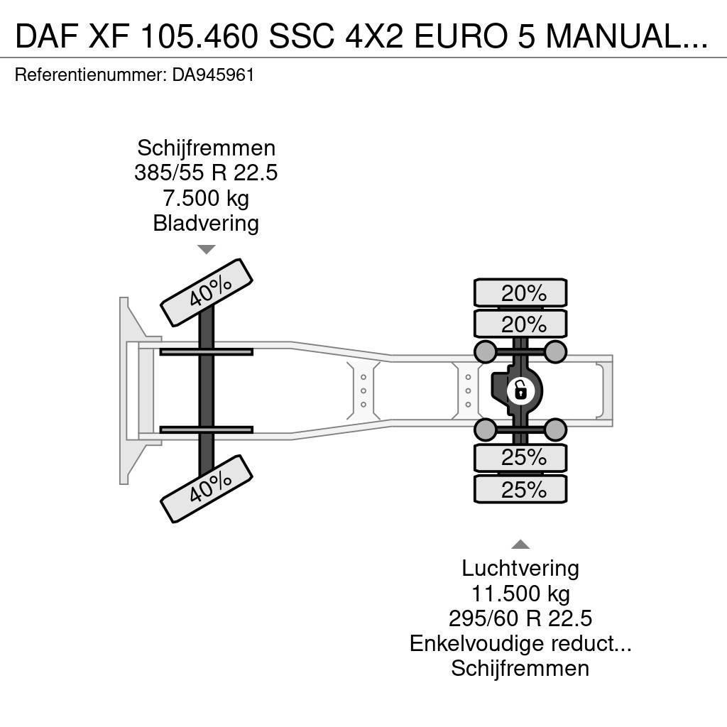 DAF XF 105.460 SSC 4X2 EURO 5 MANUAL GEARBOX APK Sattelzugmaschinen