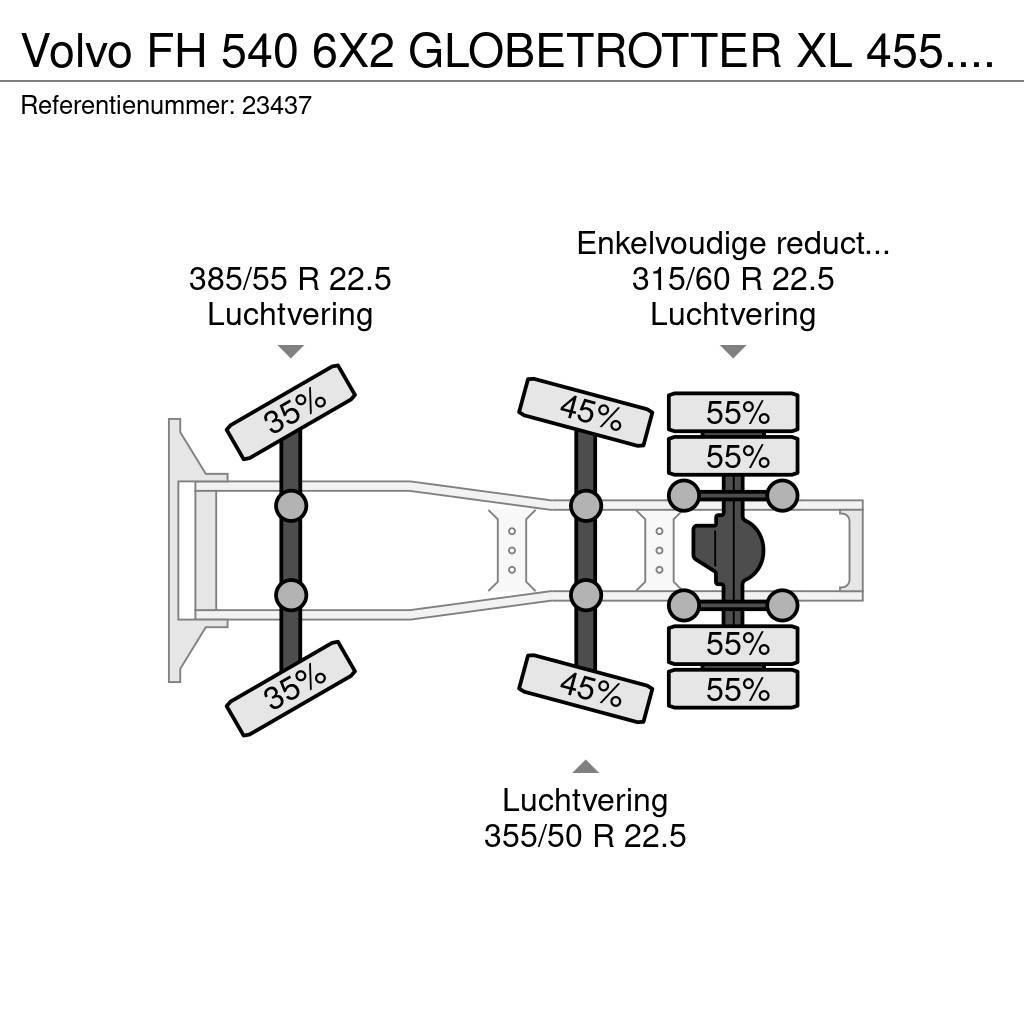 Volvo FH 540 6X2 GLOBETROTTER XL 455.000KM Sattelzugmaschinen