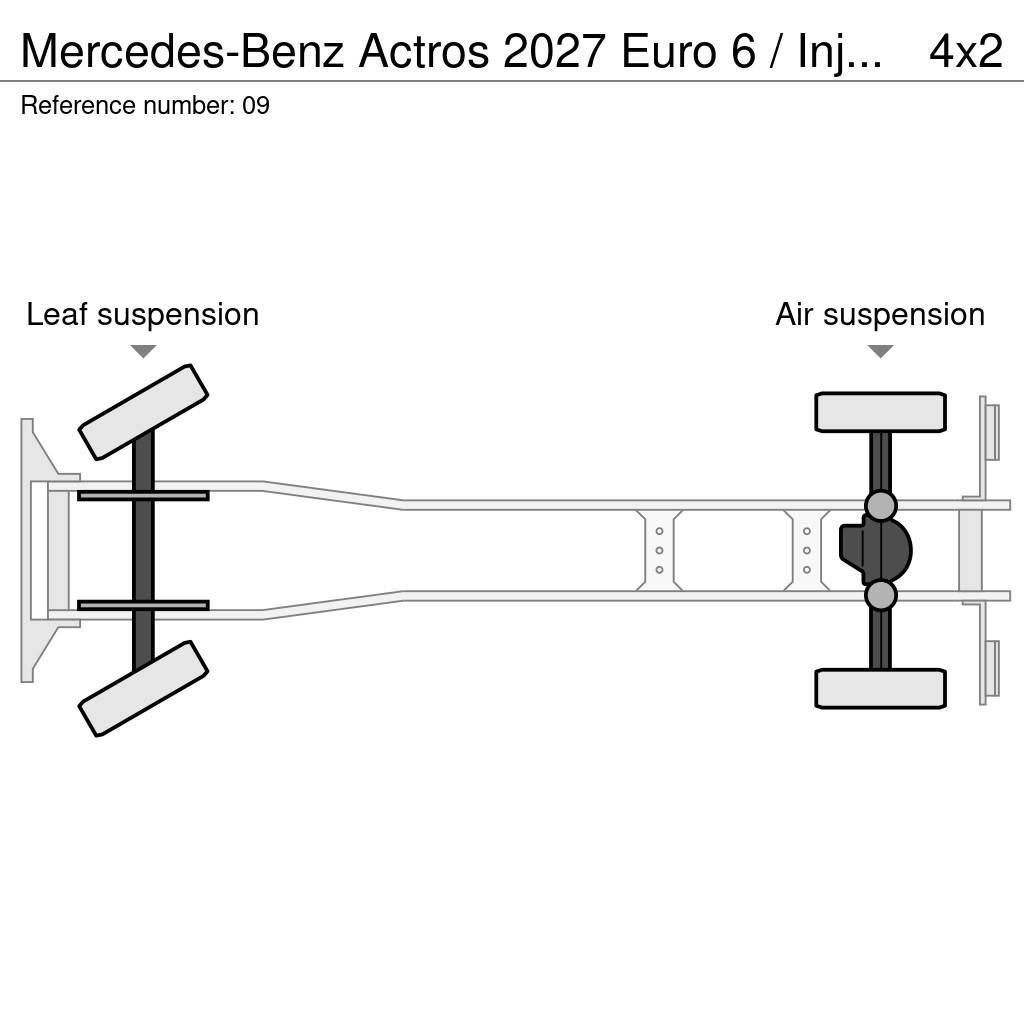 Mercedes-Benz Actros 2027 Euro 6 / Injektorproblem !!! Wechselfahrgestell