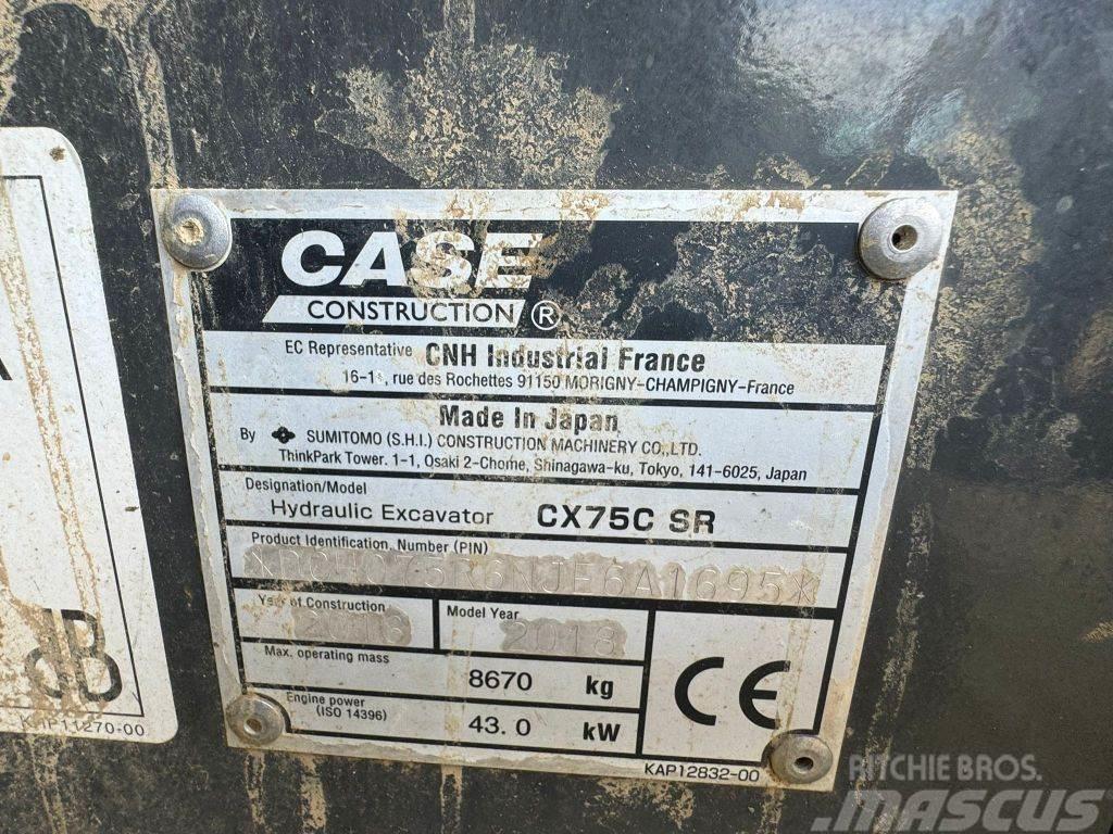 CASE CX 75 SR Midibagger  7t - 12t