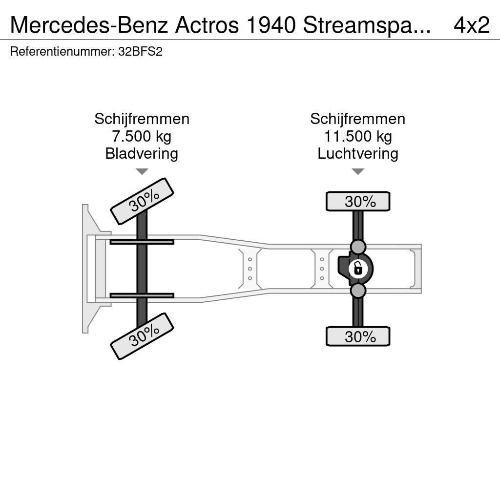 Mercedes-Benz Actros 1940 Streamspace Standairco Xenon NL Truck Sattelzugmaschinen