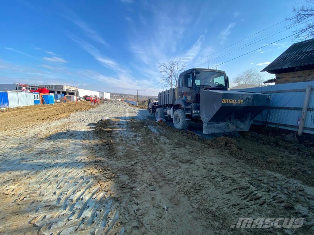  amag Bindemittelstreuer, Frontanbaustreuer 3 m³ Asphaltfräsen