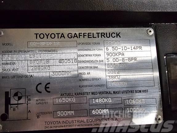 Toyota Tornero 02-8FDF18 Dieselstapler