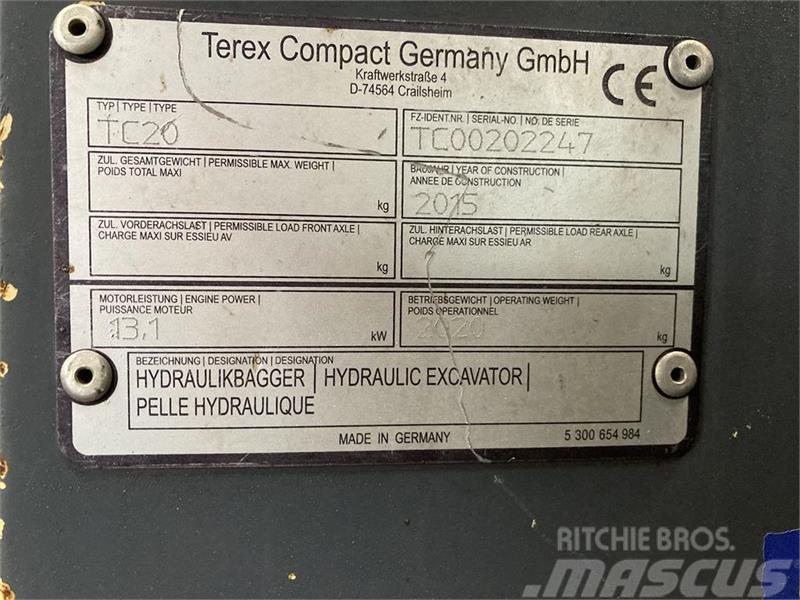 Terex TC20 Minibagger < 7t