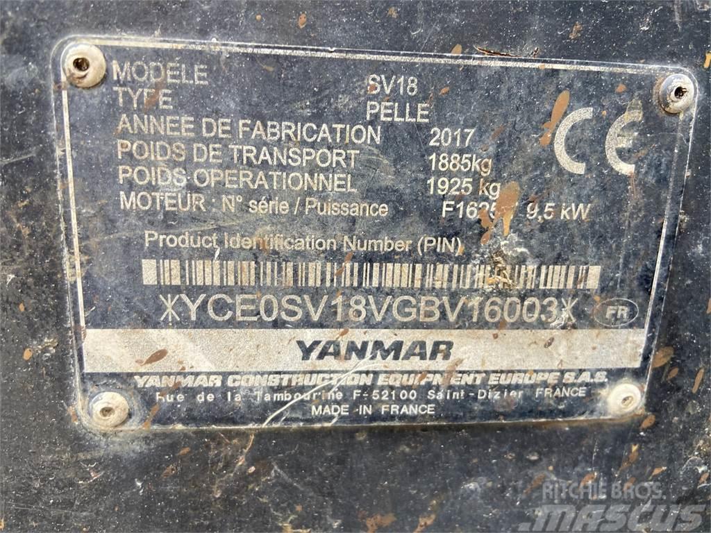 Yanmar SV18 Minibagger < 7t