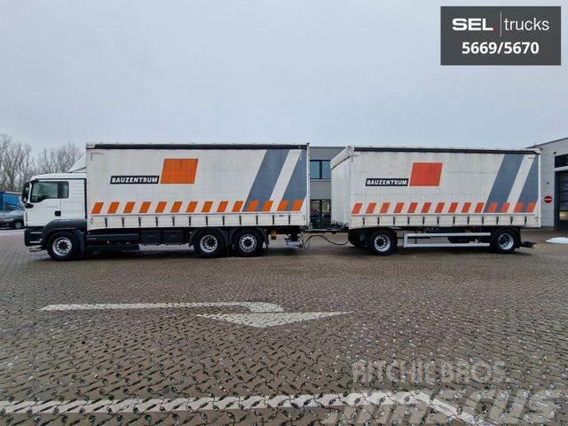 MAN TGS 26.440/Lenkachse/Staplerhaltrng./ KOMPLETT!! Curtainsider trucks