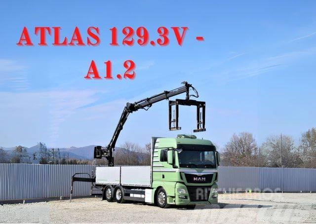 MAN TGX 26.440 Pritsche 6,60 m* ATLAS 129.3V-A1.2 Kranwagen