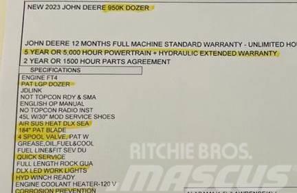 John Deere 950K LGP Bulldozer