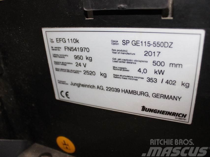 Jungheinrich EFG 110k SP GE115-550DZ Elektrostapler